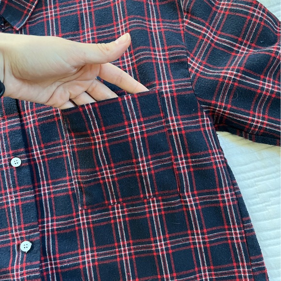 OAK + FORT plaid button down - Picture 6 of 9